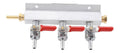 de Distribution Collecteur de Gaz CO2 à 3 Voies Distributeur de Bière Durable en Acier Inoxydable avec Clapet Antiretour pour le Brassage Domestique et une Fabrication du Vin