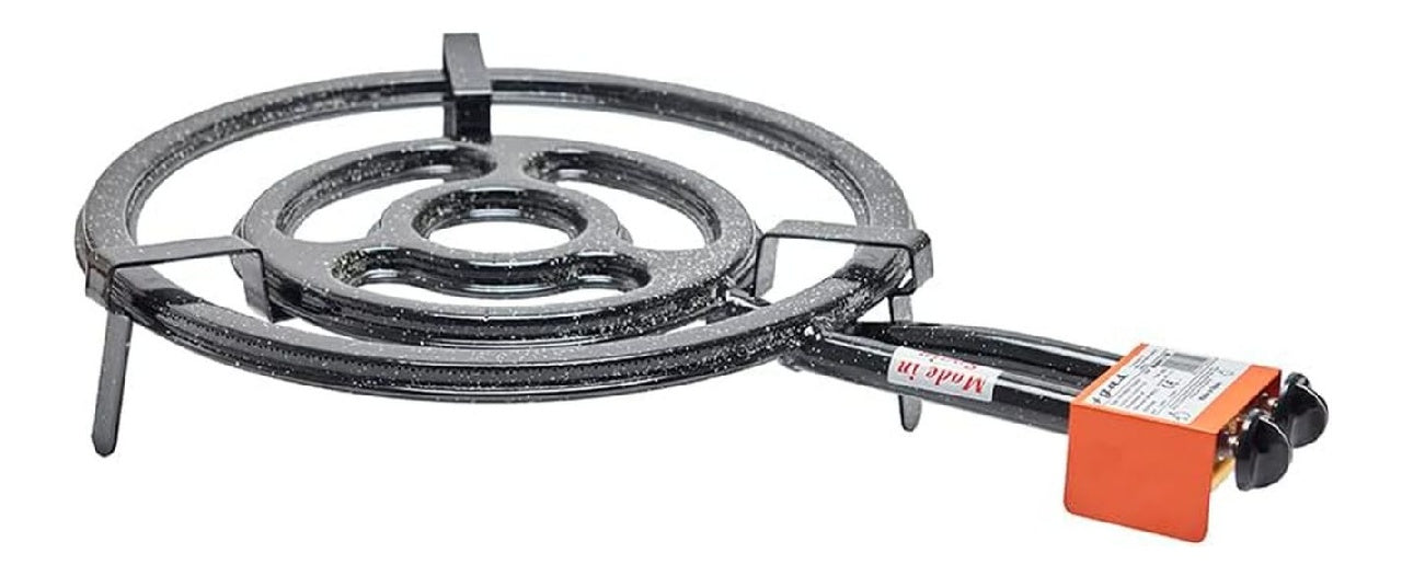 Garcima Bague de gaz Butane/Propane gaz avec Sortie côté Noir 50 cm Lot du 4