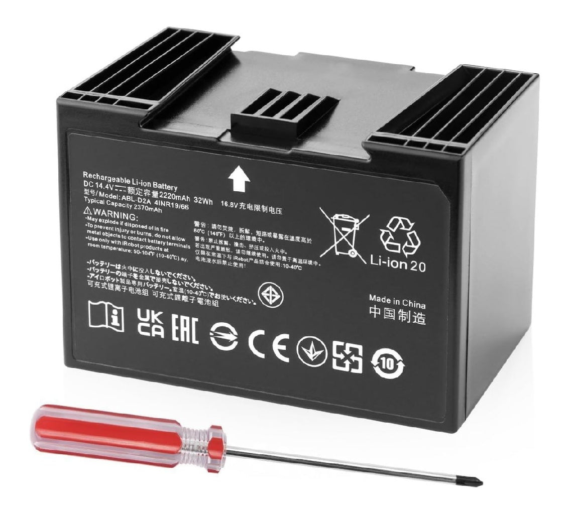 Cleaner Vacuum ABLD2 Batterie pour Roomba j7 i4 j8 destiné à Combo j5 i5 j7j7 j7 j7550 i4 i4 i4 Plus i4150 i6 i6 i8 i8 i8550pour Roomba e5 e6 e5150 e5152 e6198 Replacement for ABLD2A
