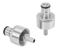 de 2 Lot bouchons du carbonation en acier inoxydable 304 5/16 Barb type du balle pour en PET Homebrew Kegging
